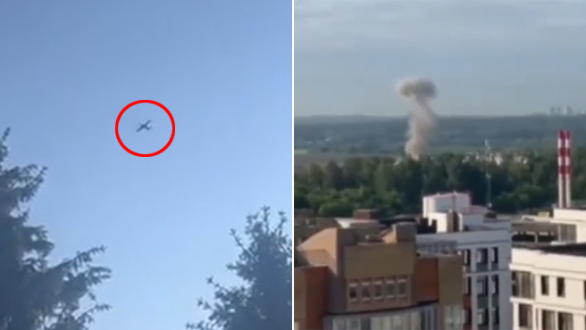 La capital rusa sufrio este martes un ataque con drones que causo