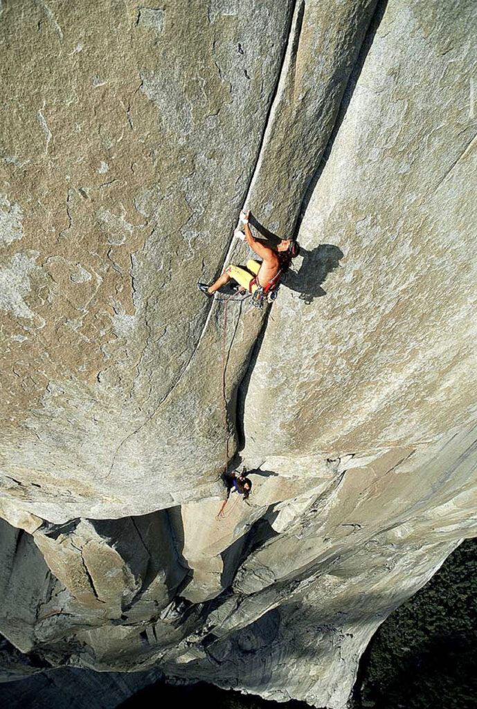 Alex Huber, en el Salathe Wall, en 1995.