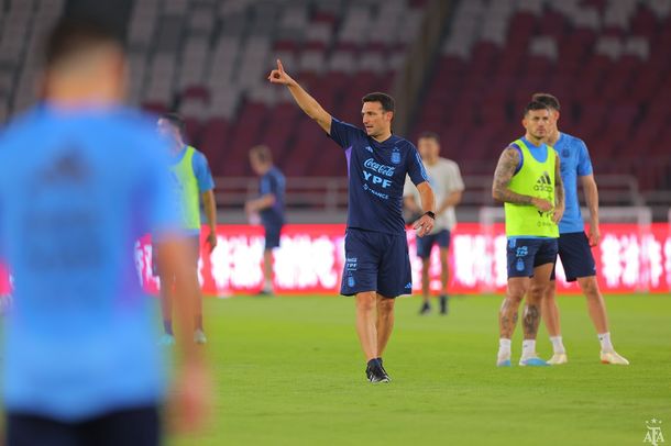 Asi fue el primer entrenamiento de Argentina de cara al amistoso con Indonesia