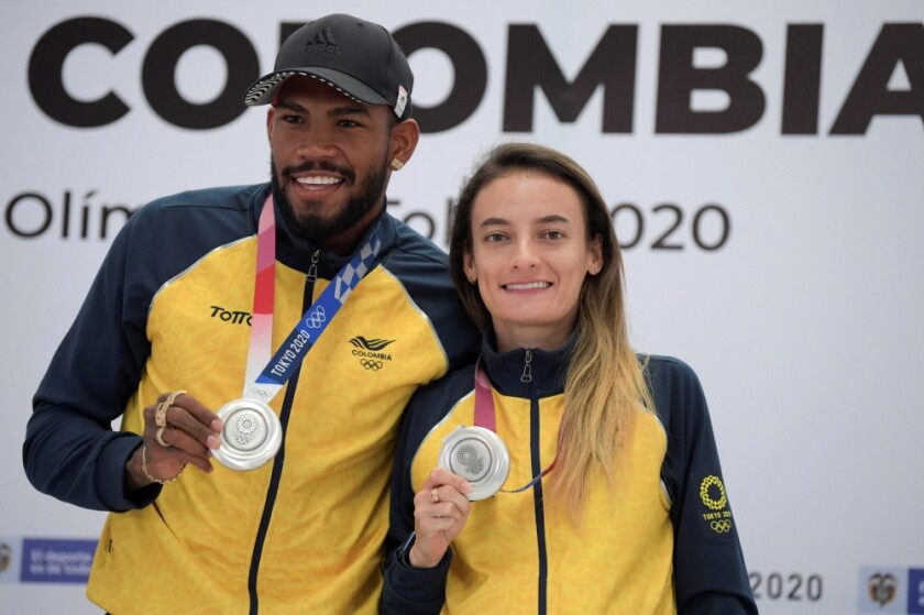 Anthony Zambrano y Lorena Arenas, medallistas olimpicos en Tokio 2020