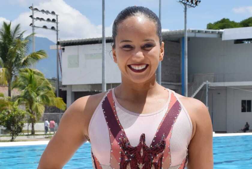 Monica Arango, nadadora artistica colombiana. Foto: COC