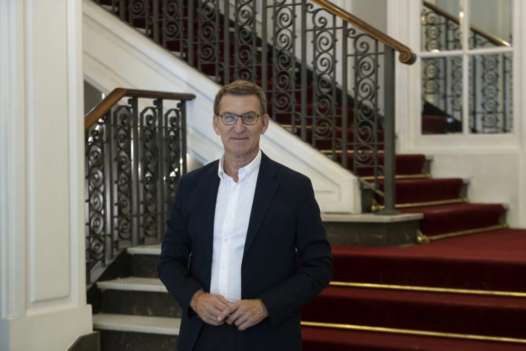 El candidato del PP, Alberto Nuñez Feijoo