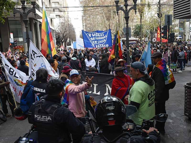 El grito de la tierra: el Tercer Malon de la Paz paso por Rosario camino a Buenos Aires
