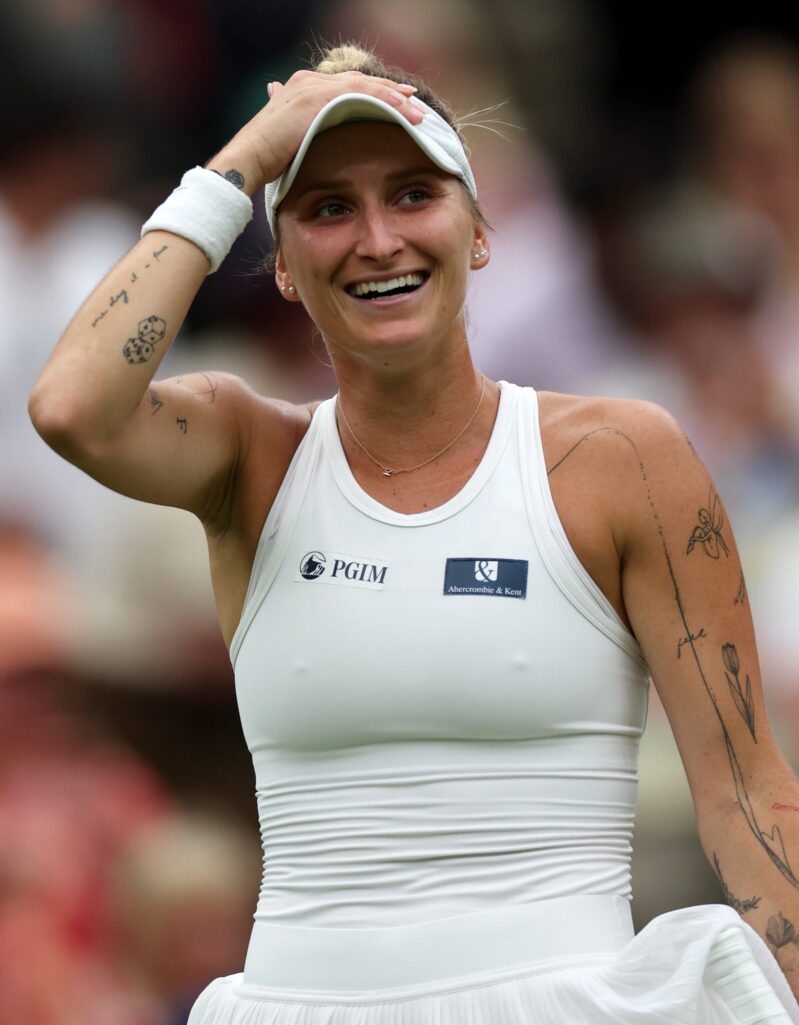 Vondrusova tras su victoria contra Svitolina en Wimbledon