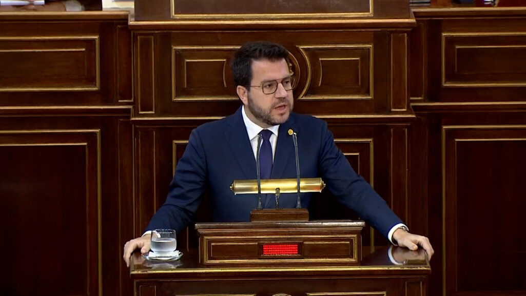 Aragonès exige en el Senado la amnistia y el PP se une contra la "indignidad" de Sanchez