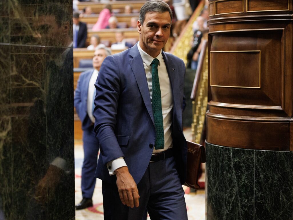El presidente del Gobierno en funciones, Pedro Sanchez, en una imagen de archivo en el Congreso de los Diputados.