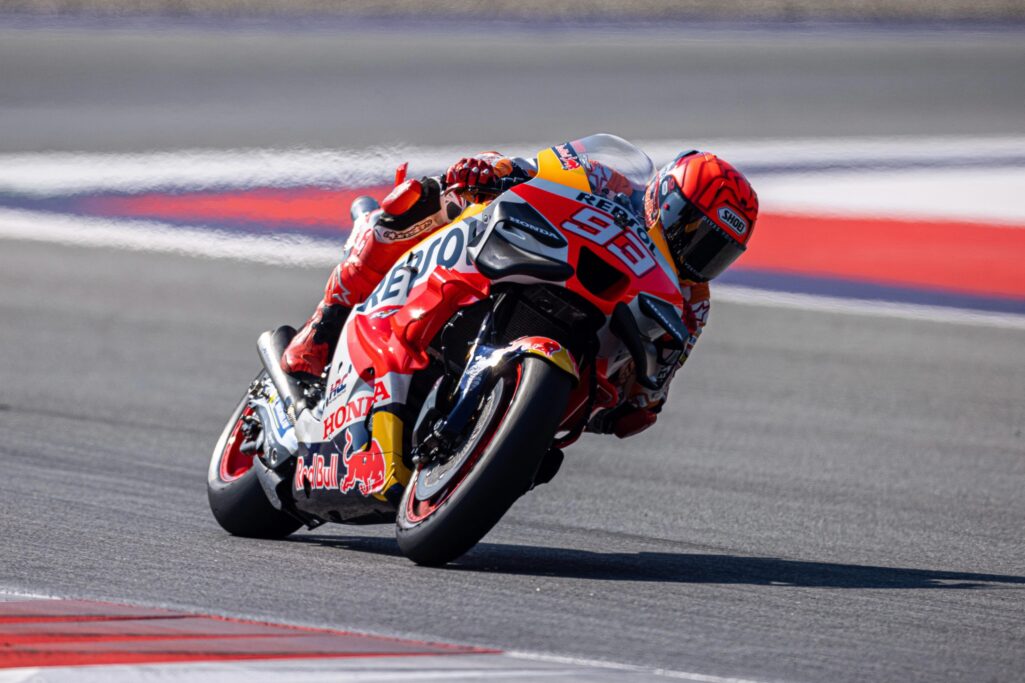 Marc Marquez durante el Gran Premio de Austria