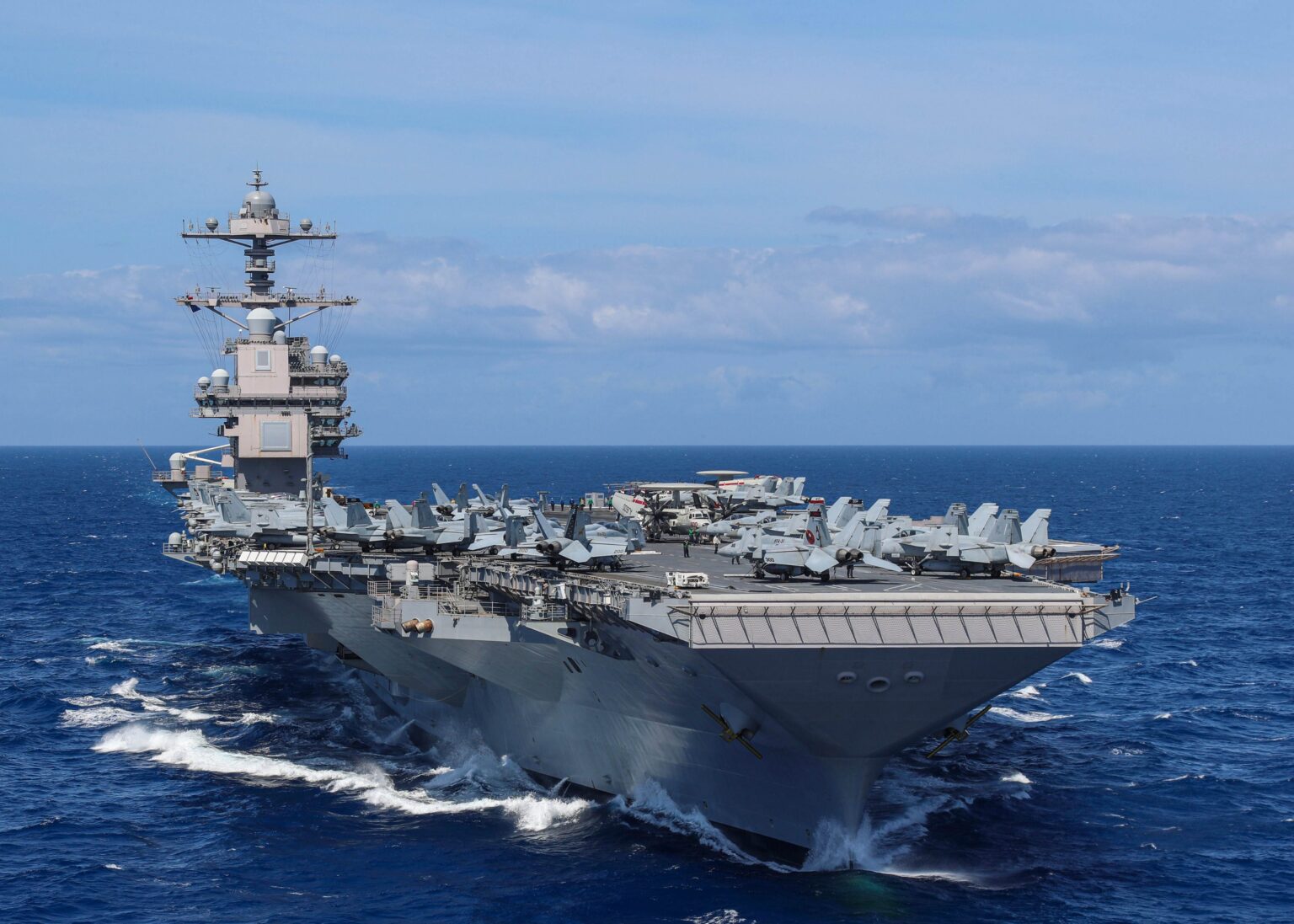 El portaaviones norteamericano USS Gerald Ford.