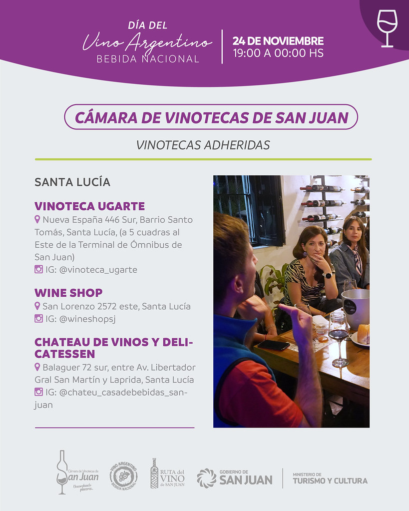2023-11-21 TURISMO Y CULTURA: San Juan celebrara la semana del Vino Argentino con imperdibles actividades