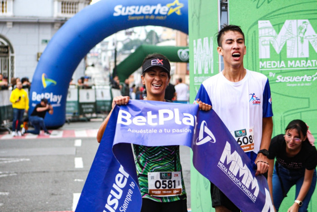 Mario Patiño, ganador de la Media Maraton de Manizales