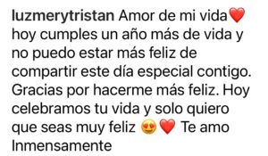 Luz Mery Tristan celebro cumpleaños de su victimario 2 semanas antes del crimen
