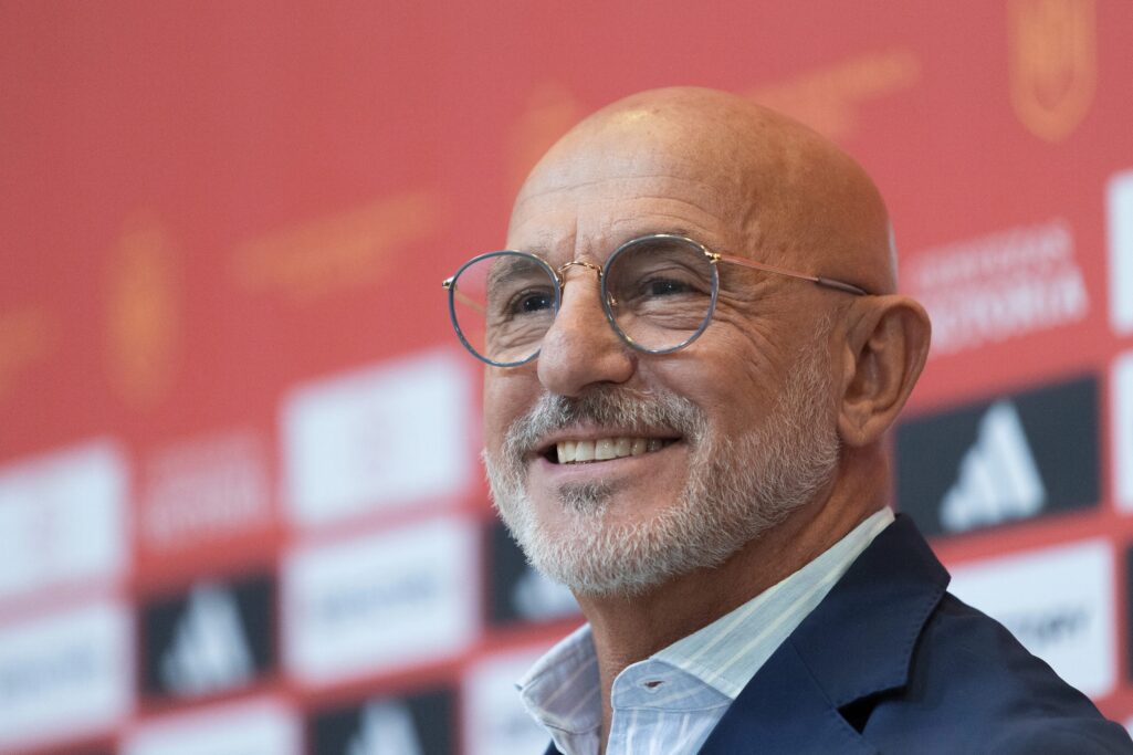 Luis de la Fuente en rueda de prensa.