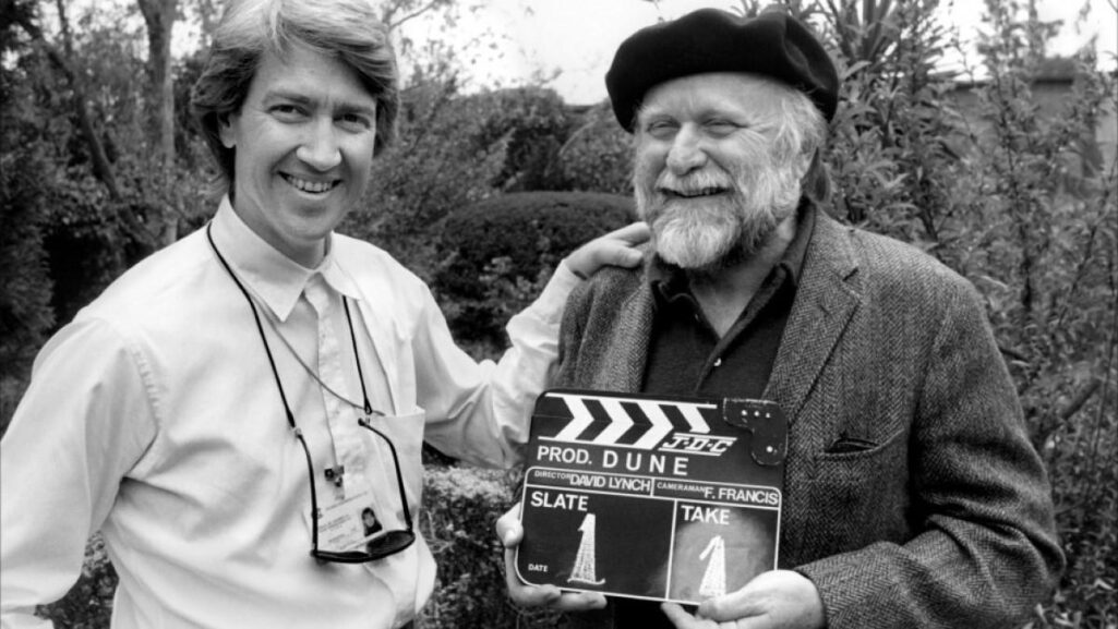 David Lynch y Frank Herbert, en el rodaje de