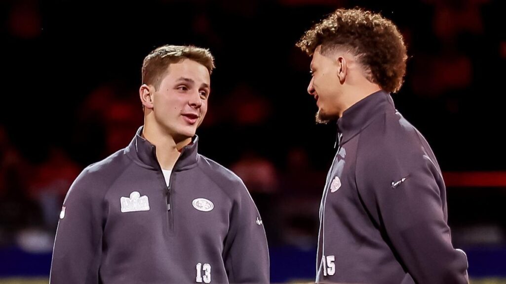 Purdy y Mahomes, en los actos promocionales de la