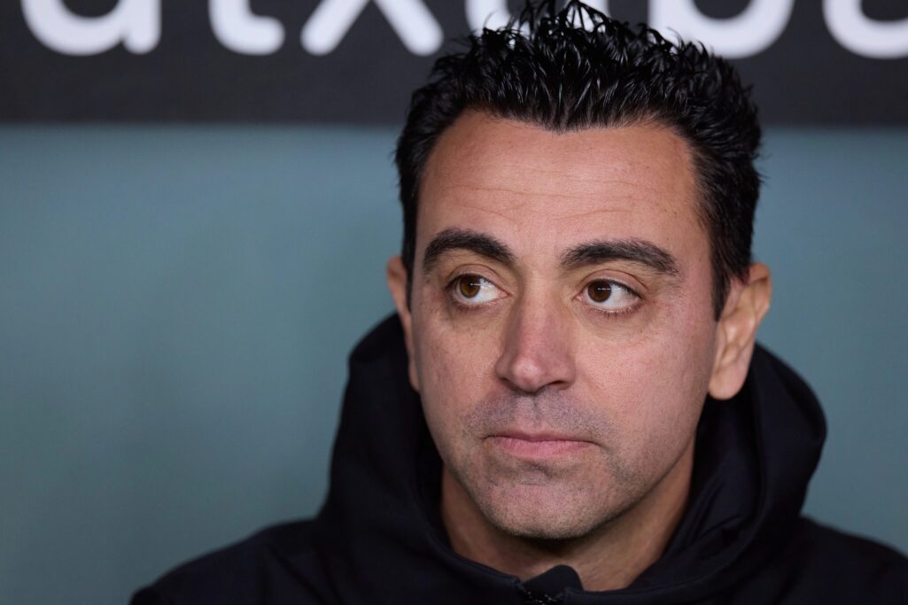 Xavi Hernandez en el partido ante el Athletic Club.