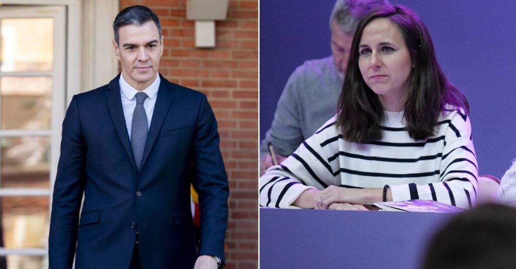 Pedro Sanchez e Ione Belarra.