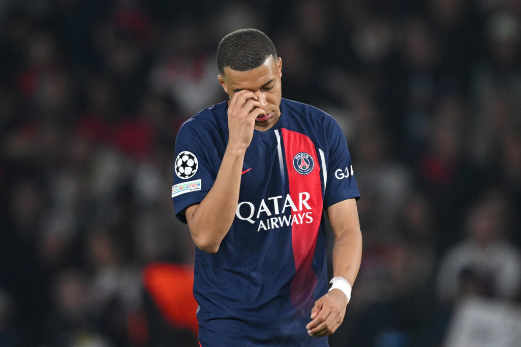 Mbappe, durante el PSG - Borussia Dortmund de Champions.