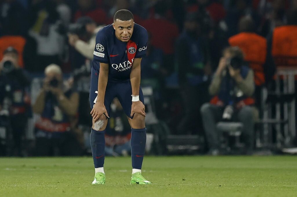 Mbappe, durante el PSG - Borussia Dortmund de Champions.