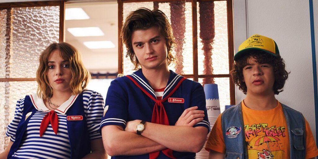 Maya Hawke en el rodaje de la cuarta temporada de