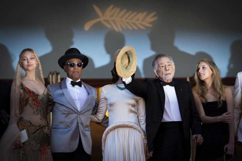 Grace VanderWaal, Giancarlo Esposito, Aubrey Plaza, Francis Ford Coppola y Romy Mars en Cannes.