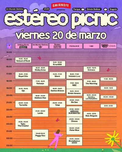 Horarios viernes FEP 2026 Horarios viernes FEP 2026