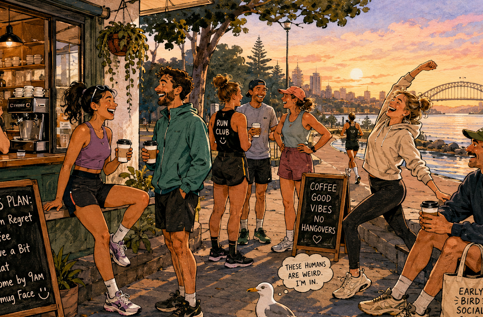 Australia 6 a.m. Social Life Trend: Morning Chaos